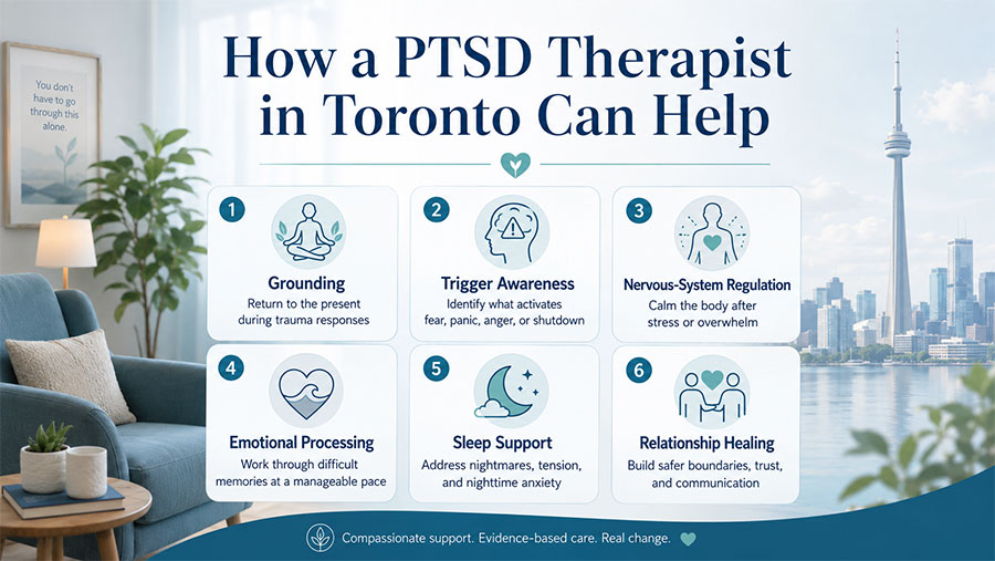 How a PTSD Therapist in Toronto Can Help